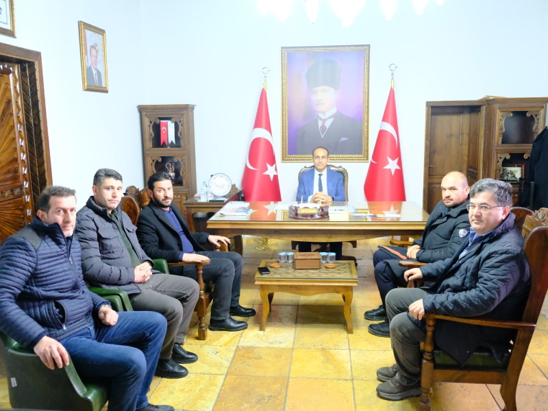 İlçemiz OSB Katılımcısı Yasin Bircan, Kaymakam Ersin Tepeli'ye Ziyarette Bulundu