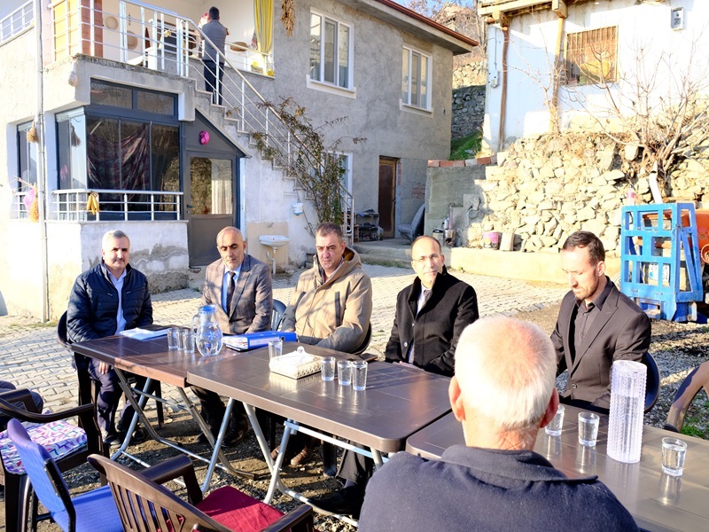 Kaymakam Ersin Tepeli Akbuğday Köyü Muhtarlığına Ziyaret Gerçekleştirdi